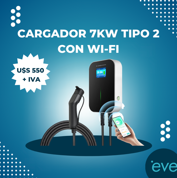 Cargador EV Pared BS-B20 BESEN TIPO 2 7kW AC MONO